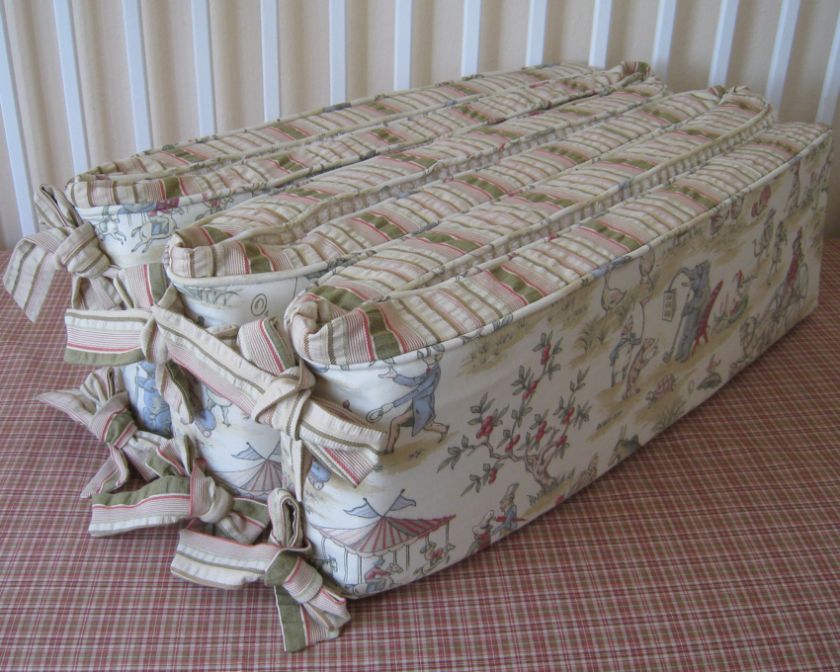 CAMEO TOPSY TURVY CIRCUS TOILE BABY CRIB BEDDING SET  