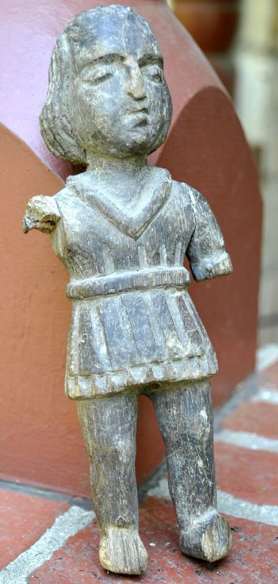 Very Old (Colonial?) Mexican Wooden Carving Figure  