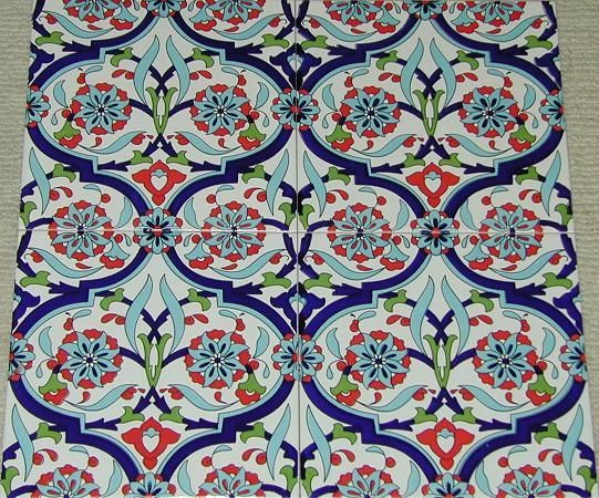 12 8x8 Turkish/Ottoman China/Ceramic Tile  
