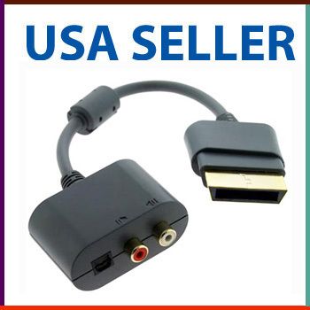 Optical Audio Adapter For XBOX 360 HDMI AV Cable Gamin  