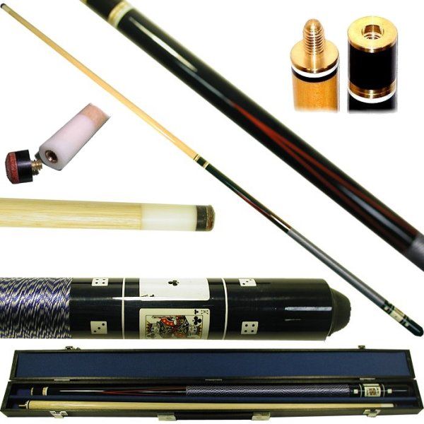 ROYAL FLUSH BLACK 20oz Pool Cue Stick w Case Billiards  