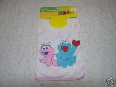 Sesame Street Cookie Monster & Lola Pullover Baby Bib  