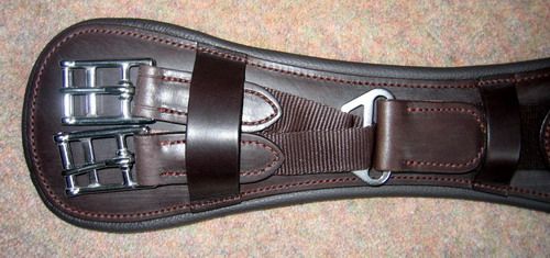 FRANK BAINES English Leather ERGONOMIC Dressage Girth  