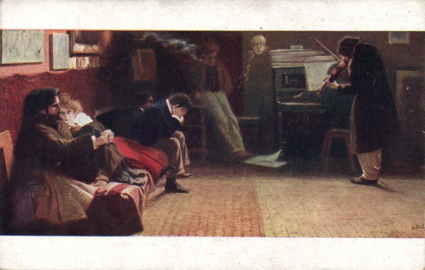 Art composer Postcard L Balestrieri Beethoven (575)  