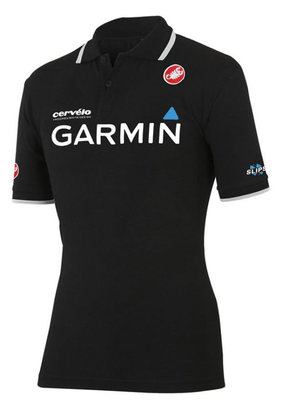 CASTELLI Team Garmin Barracuda POLO SHIRT Black XL  