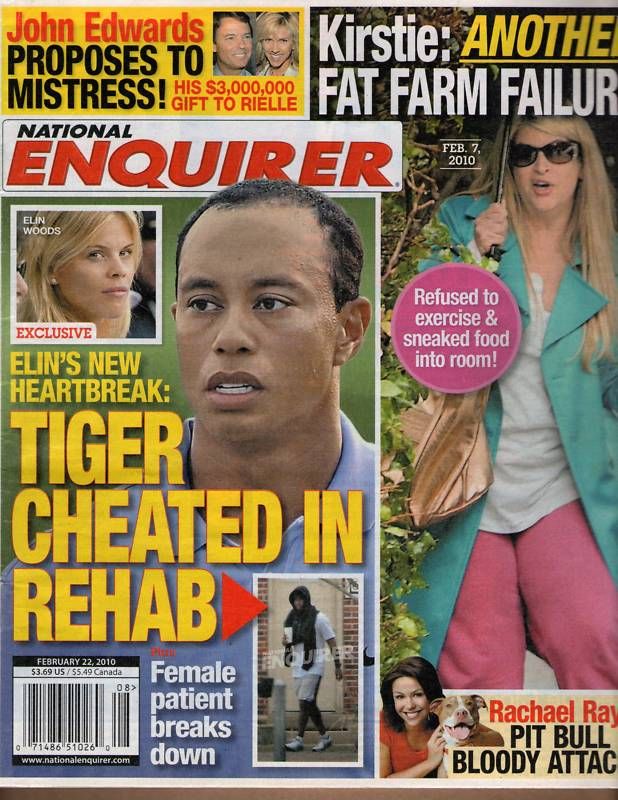 TIGER WOODS Sam Worthington   2010 National Enquirer fm  