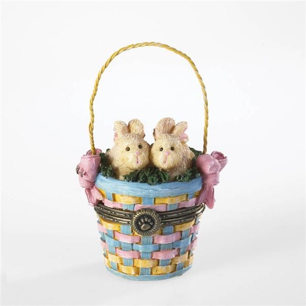 Boyds Bear EASTER BASKET Treasure Box 4021168  