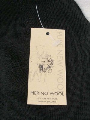   Merino Wool Watch Cap Hat Black One Size $45 NWT England  