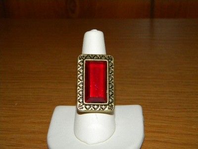 Avon True Paradise Bold Ring Red New Item  