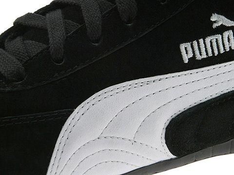 NEW MEN PUMA SPEED CAT SUEDE BLACK WHITE ORIGINAL W.TAG  