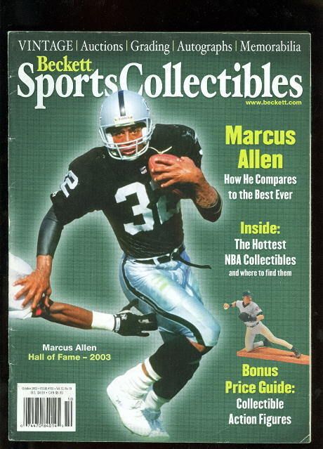 Marcus Allen 2003 Beckett Collectibles Price Guide  