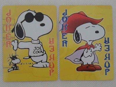 Cartoon Poker Playing cards   SNOOPY SNA016c207  