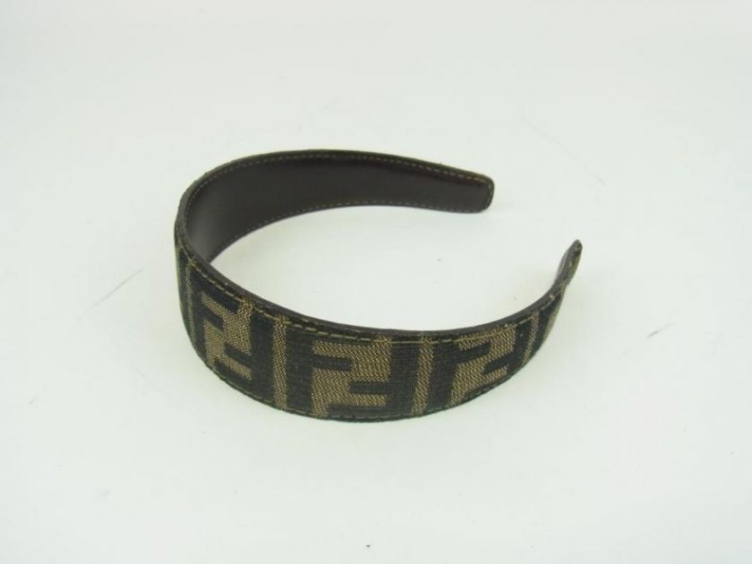 AUTHENTIC FENDI HAIR BAND BROWN  