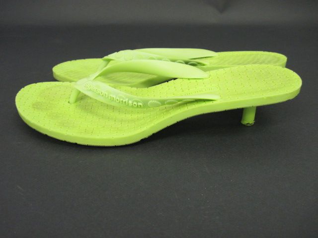 SIGERSON MORRISON Green Thong Sandals Shoes SZ 7 BOX  