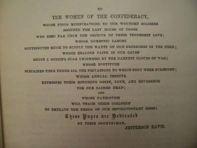 THE RISE AND FALL OF THE CONFEDERATE GOVERNMENT   MEMOIR OF JEFFERSON 