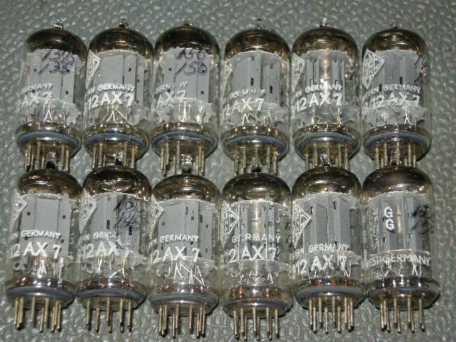 TWELVE VINTAGE TELEFUNKEN 12AX7 ECC83 MARANTZ PRE AMPLIFIER TUBE 