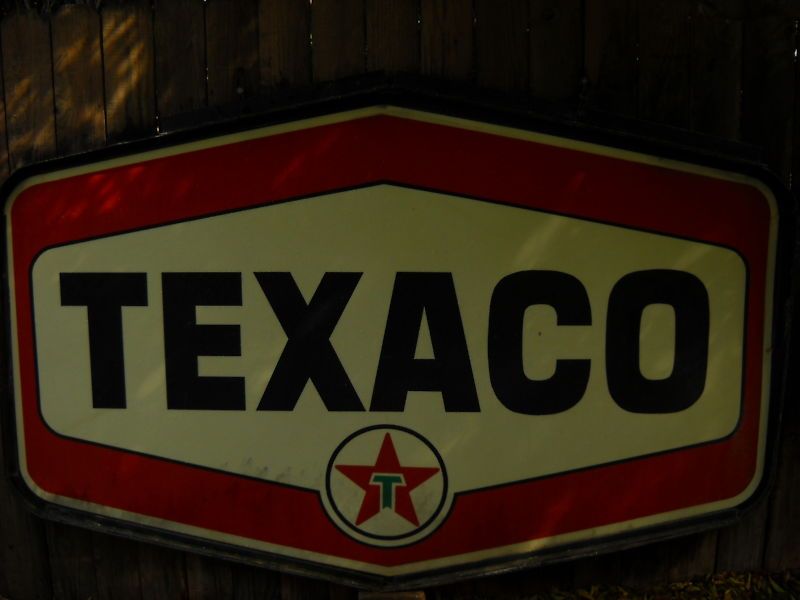 Large Two Sided Fiberglass Texaco Sign COOL  