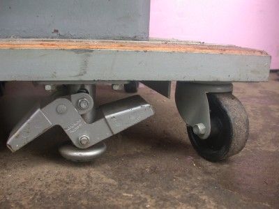 TINIUS OLSEN TENSILE TENSER ON PLATFORM With WHEELS  