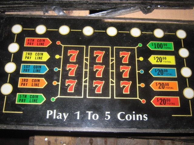 BALLY SLOT MACHINE model 873   5 line glass 10 CENT  