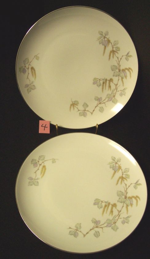 Franconia Krauthein Birch Blossom 2 Dinner Plates #4  