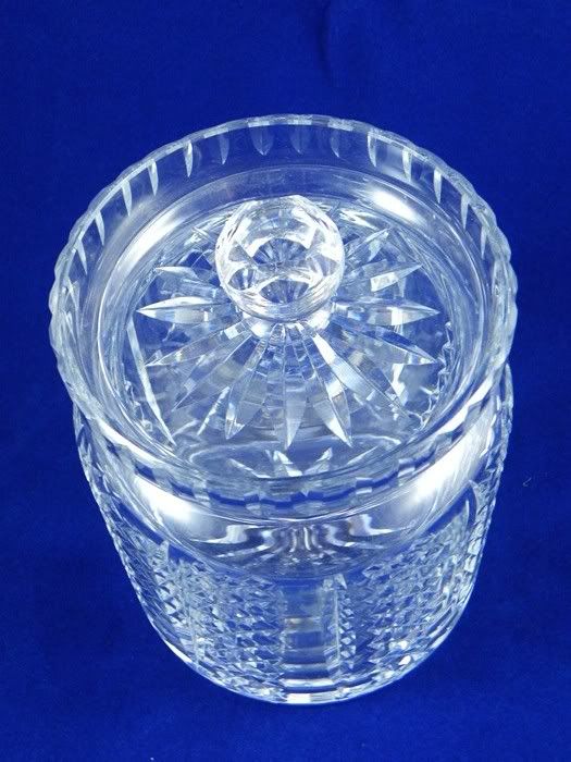 WATERFORD CRYSTAL BISCUIT COOKIE LARGE JAR WITH LID  