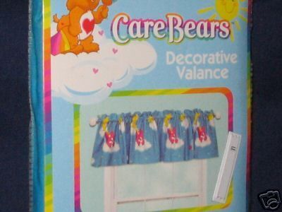 Care Bear decorative window valance blue background 2  