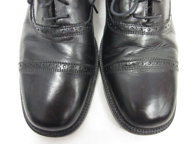 BOSTONIAN Mens Black Leather Lace Up Oxfords Shoes 8.5  