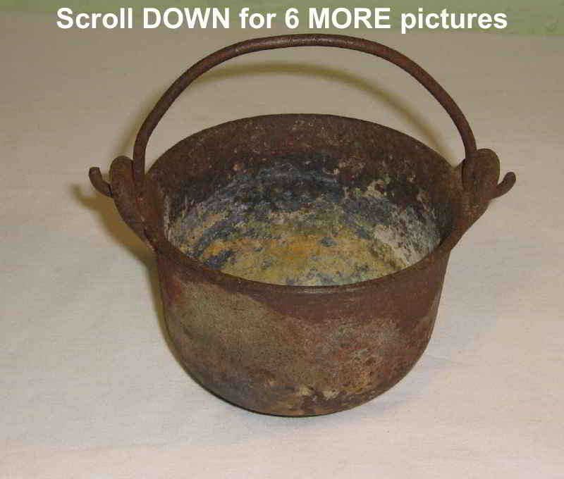 Antique Cast Iron Swett N0. 5 Cauldron Melting Pot  