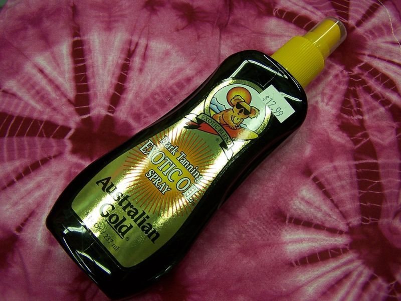 AUSTRALIAN GOLD EXOTIC OIL ZERO SPF SUNTAN SPRAY OIL  