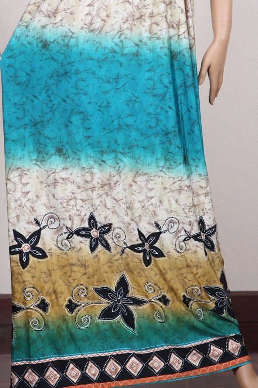 KIMONO Boho retro HIPPIE Evening Plus Dress MAXI M/L/XL  