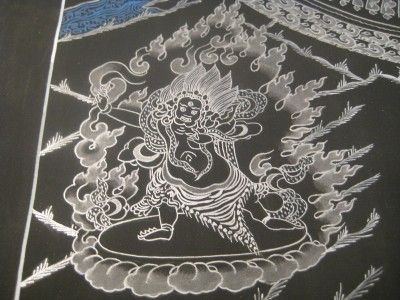 Pure Silver Kalachakra Buddha Mandala Thangka Thanka Painting Nepal 