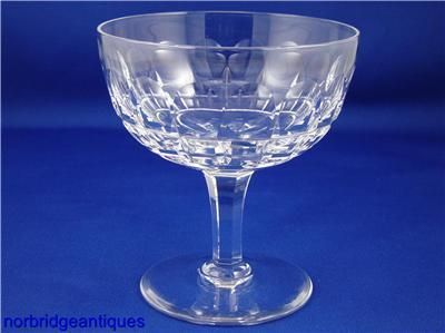 Stuart Crystal Low Sherbet/Cocktail, Savoy, Signed  