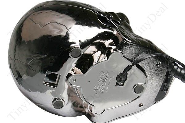 Silver Fearful Human Head Shape Telephone FTP 5438  