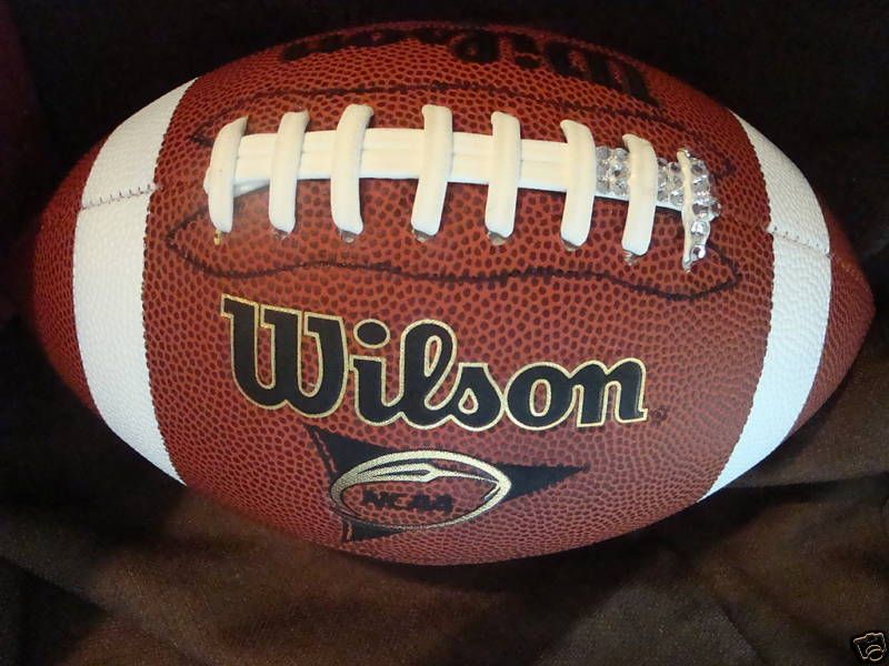 WILSON NFL SWAROVSKI STONED CRYSTAL FOOTBALL  