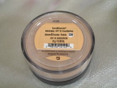 Bare Escentuals~8g~Foundation MEDIUM TAN C30~Click/Lock  