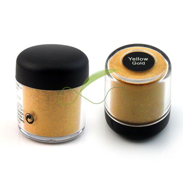 Cosmetics Eyeshadow Pigment Color Powder 7.5g Art Makeup Yellow gold 