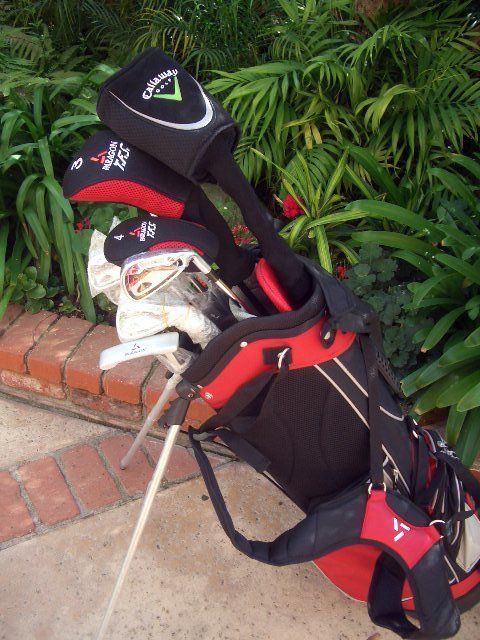 11PC Golf Club Set CALLAWAY Driver NEW Wood Hybrid Irons Putter Bag 