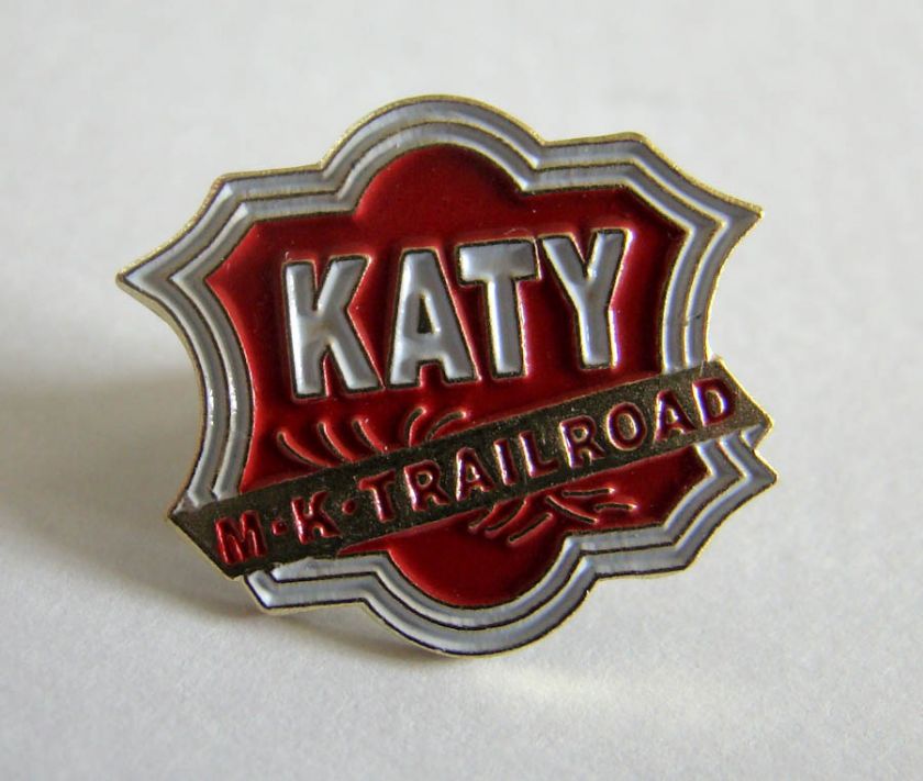 Katy MK Trailroad Slogan Train RR Push Pin Lapel Pin  