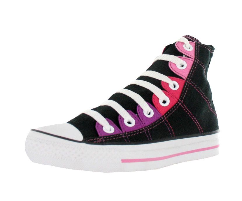 CONVERSE CHUCK TAYLOR ALL STAR EYES BLK PINK PURPLE SZ  