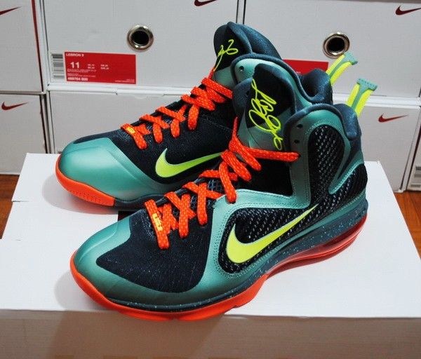 Nike Lebron James 9 Cannon Miami Hurricanes  