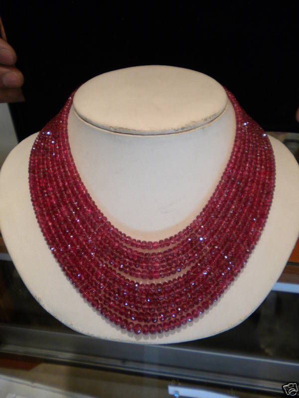 SPECTACULAR DESIGNER 1800ct SPINAL BEAD NECKLACE  