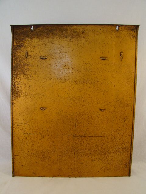   Antique PRIMITIVE Tin CANISTER Wall SHELF Old KITCHEN Cook SPICE RACK