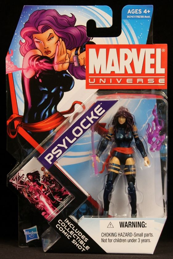 2012 HASBRO 4 MARVEL UNIVERSE SER 4 WAVE 1 005 X MEN PSYLOCKE FIGURE 