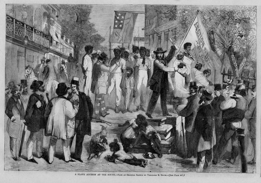 SLAVE AUCTION, MONTGOMERY ALABAMA, NEGRO SLAVE MARKET  