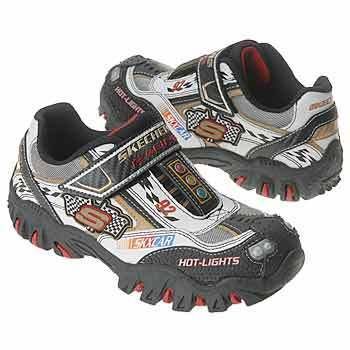 Skechers Toddler Boys Light Up Sneakers RACER Shoes 5  