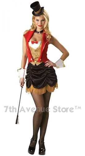 Lion Tamer Circus Ringmaster Womens Halloween Costume  