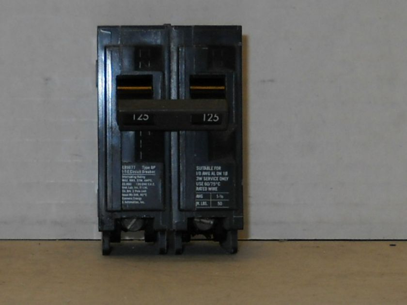 EQ9677, ITE Siemens Circuit Breaker. 125AMP, 120/240 VAC  