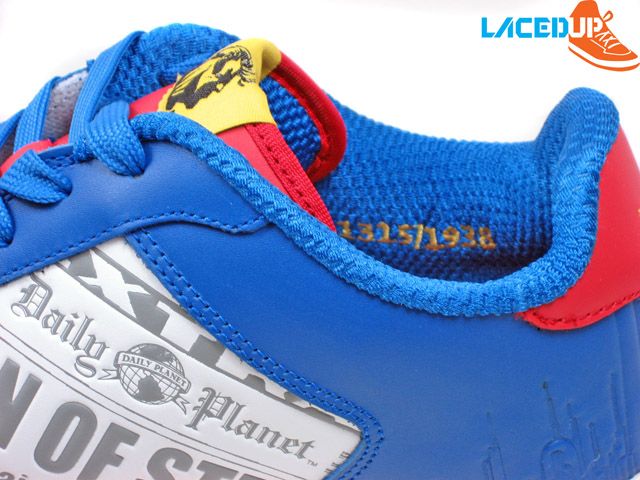   SUPERMAN SHOES MAN OF STEEL DJ CLARK KENT COLLECTIBLE AF1 SNEAKERS 7.5