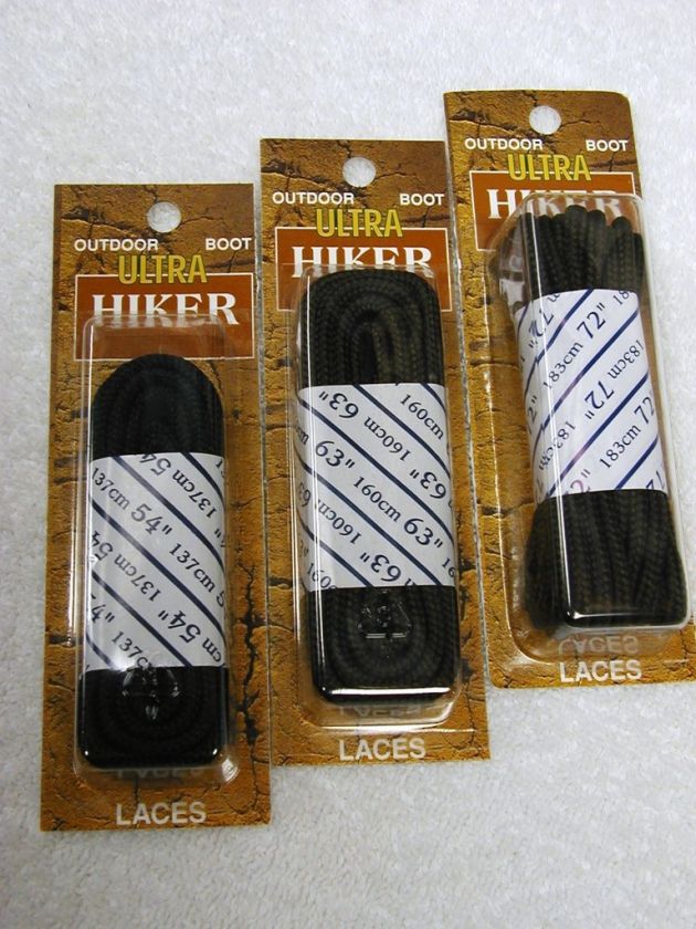 Boot Shoe Lace shoelace Work Round Black Brown 54 63 72  