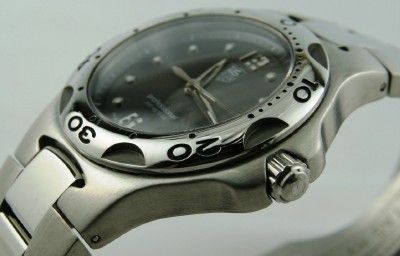 Tag Heuer Kirium Quartz Full Size Mens Gray Dial Stainless Steel 